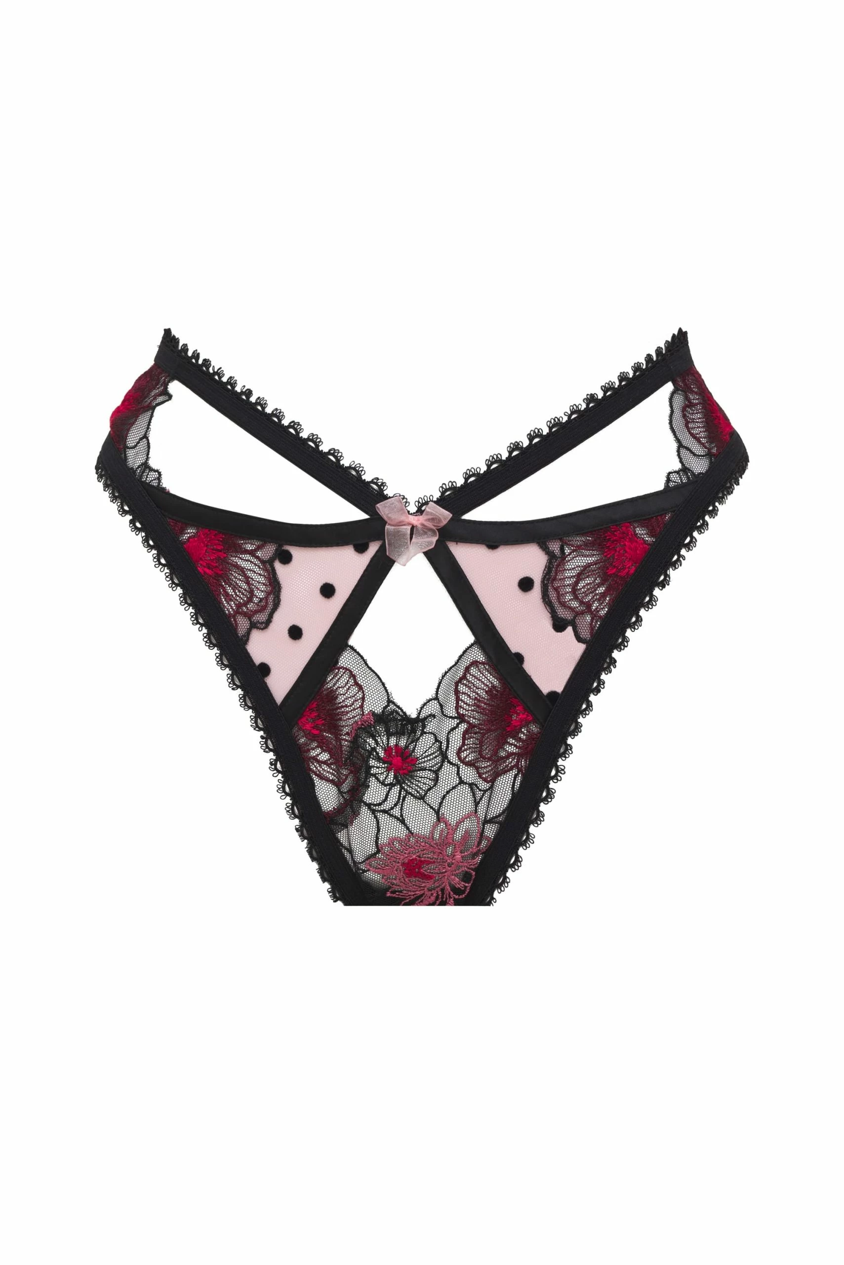 Zinnia Embroidered High-waist Thong 5 Zinnia Embroidered High-waist Thong - Image 5