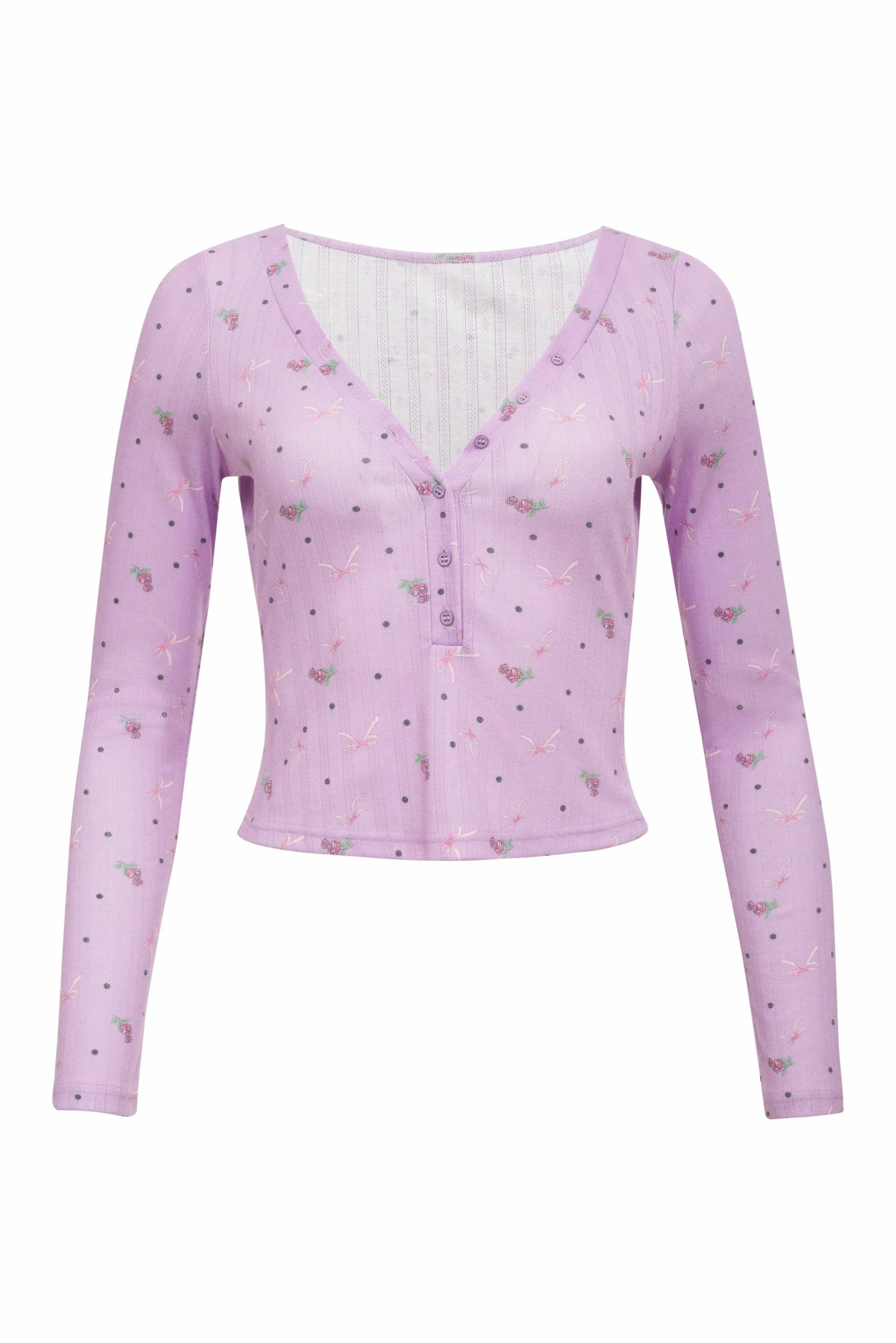 Pointelle Long Sleeve Sleep Set 5 Pointelle Long Sleeve Sleep Set - Image 5