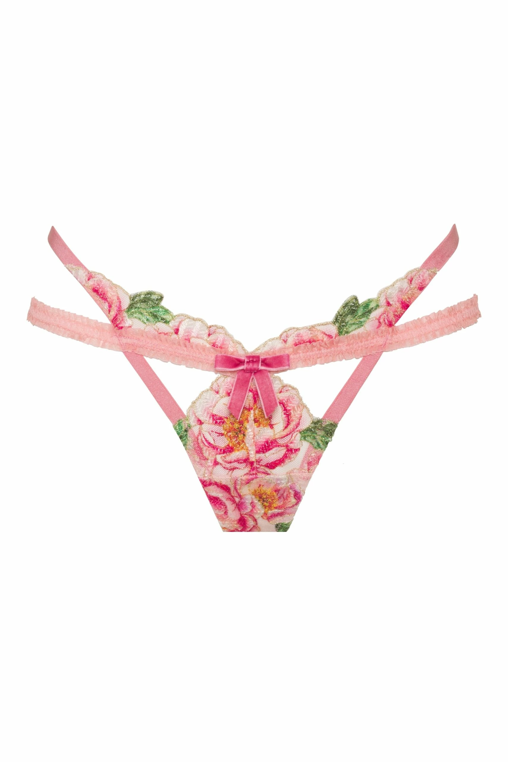 Needle Point Roses Thong Panty 10 Needle Point Roses Thong Panty - Image 10