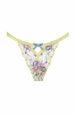 Lavender Meadows Embroidery Thong Panty -underwear Sales 2023 2022.12.09.ForLove Lemons24868 scaled
