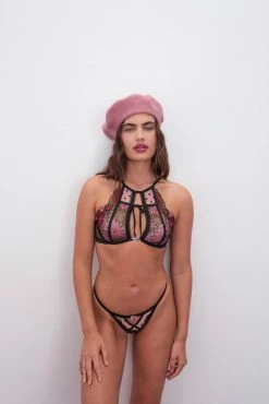 Zinnia Embroidered High Neck Bra 7 Zinnia Embroidered High Neck Bra -underwear Sales 2023 20220613 BRYANCARR FORLOVEANDLEMONSxVS LOOK30 078copy scaled