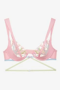 Pastel Tulips Underwire Bra