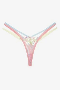 Pastel Tulips Thong Panty