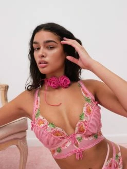 Needle Point Roses Bustier