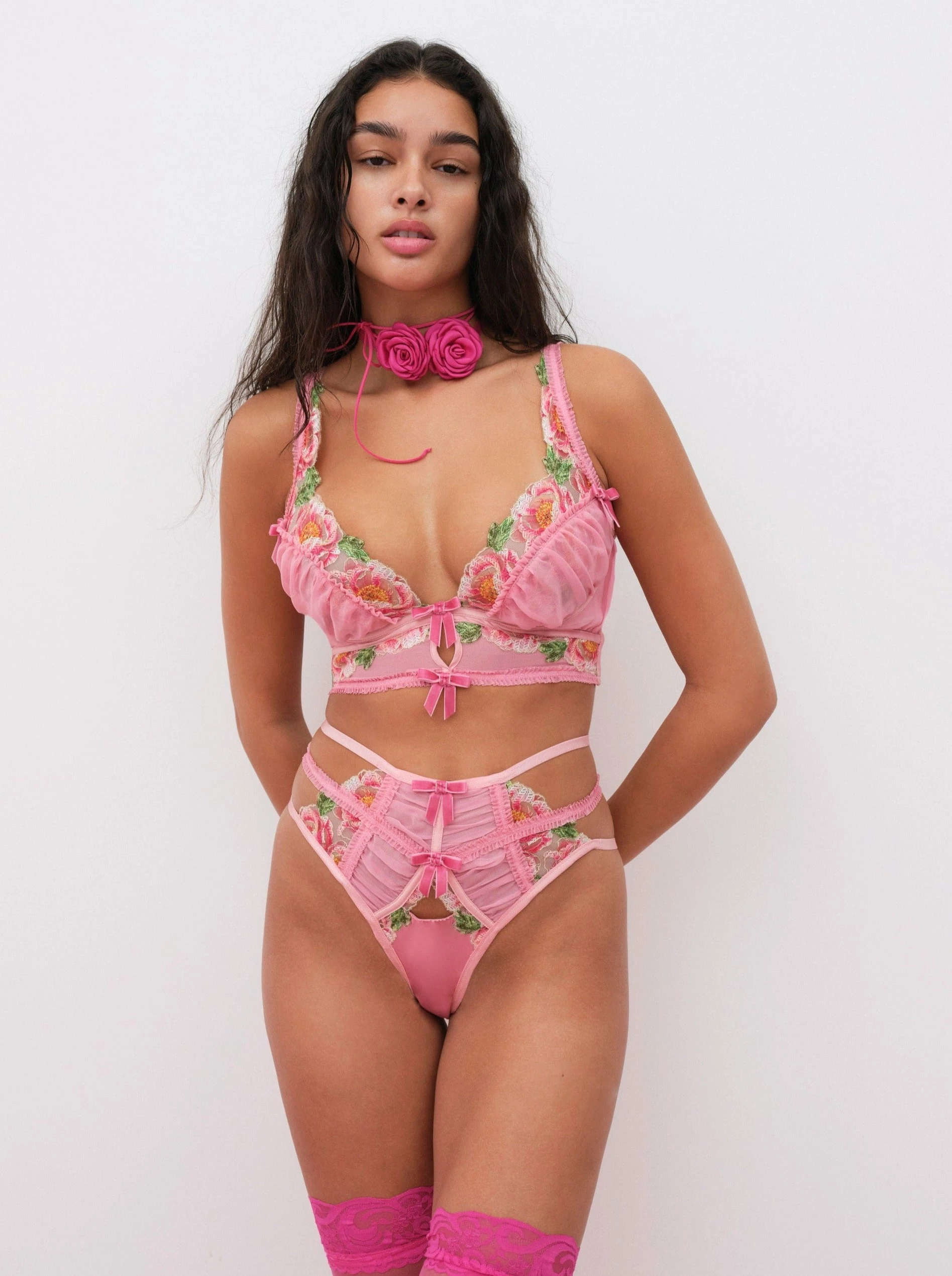 Needle Point Roses Cheeky Panty 1 Needle Point Roses Cheeky Panty