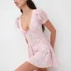 Paulina Puff Sleeve Mini Dress