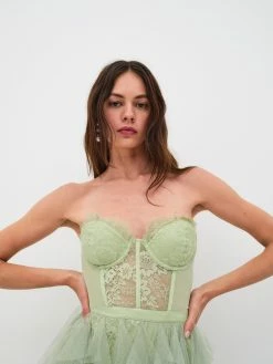 For Love & Lemons X Revolve Bustier Gown -underwear Sales 2023 230411 BC FLL RESHOOT CD2080 HO22 GREEN 0115 scaled