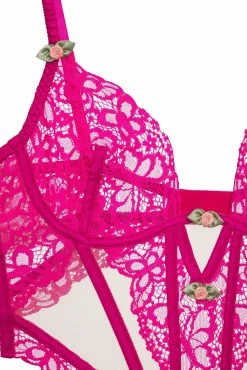 Butterfly Lace Teddy 12 Butterfly Lace Teddy -underwear Sales 2023 SKBOD1179 SU23 PINK 2 scaled