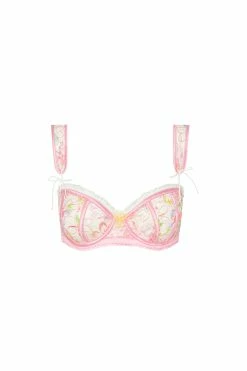 Electric Fields Embroidery Underwire Bra -underwear Sales 2023 SKBR1660 SU22 PINK 0082 2