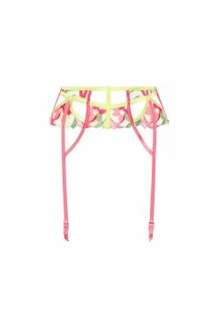 Petunia Embroidery Garter -underwear Sales 2023 SKGB1220 SU22 PINK 0115 2
