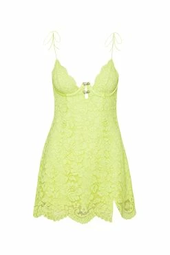 Creamsicle Lace Slip Dress -underwear Sales 2023 SKSP1618 SU22 MINTGREEN 0094